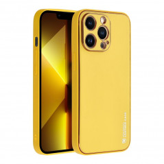 Apple iPhone 14 Pro Coque Leather Jaune