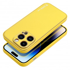 Apple iPhone 14 Pro Coque Leather Jaune