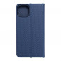 Apple iPhone 14 Portefeuilles LUNA Book Carbon Fibre de carbone, Élégant  Bleu