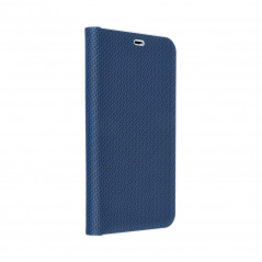 Apple iPhone 14 Portefeuilles LUNA Book Carbon Fibre de carbone, Élégant  Bleu