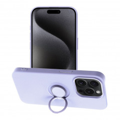 Apple iPhone 15 Pro Coque Silicone ring Violet (Violet)