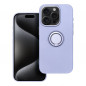 Apple iPhone 15 Pro Coque Silicone ring Violet (Violet)