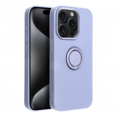 Apple iPhone 15 Pro Coque Silicone ring Violet (Violet)