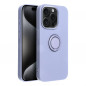 Apple iPhone 15 Pro Coque Silicone ring Violet (Violet)