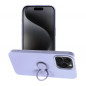 Apple iPhone 15 Pro Max Coque Silicone ring Violet (Violet)