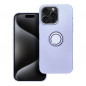 Apple iPhone 15 Pro Max Coque Silicone ring Violet (Violet)