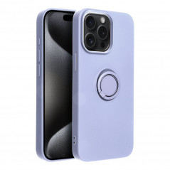 Apple iPhone 15 Pro Max Coque Silicone ring Violet (Violet)