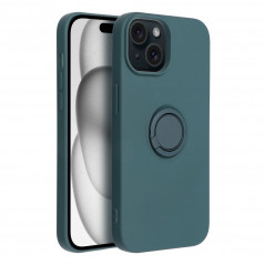 Apple iPhone 15 Coque Silicone ring Vert
