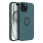 Apple iPhone 15 Coque Silicone ring Vert