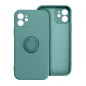 Apple iPhone 15 Coque Silicone ring Vert