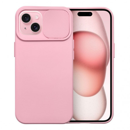 Apple iPhone 15 Coque Slide Rose clair