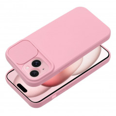 Apple iPhone 15 Coque Slide Rose clair