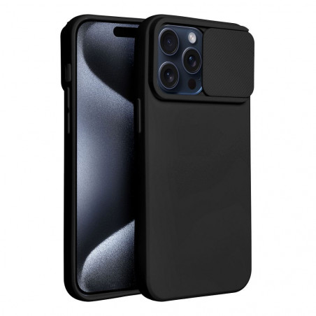 Apple iPhone 15 Pro Max Coque Slide Noir