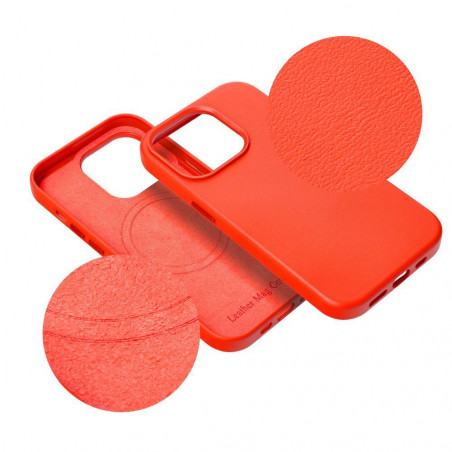 Apple iPhone 11 Coque Leather Mag Cover Élégant  MagSAFE  Rouge