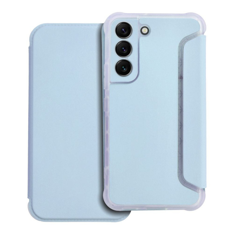 Samsung Galaxy S22 Portefeuilles Piano Book Bleu clair