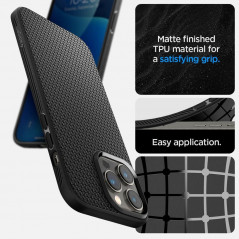Apple iPhone 14 Pro Coque Spigen  Liquid Air Noir mat