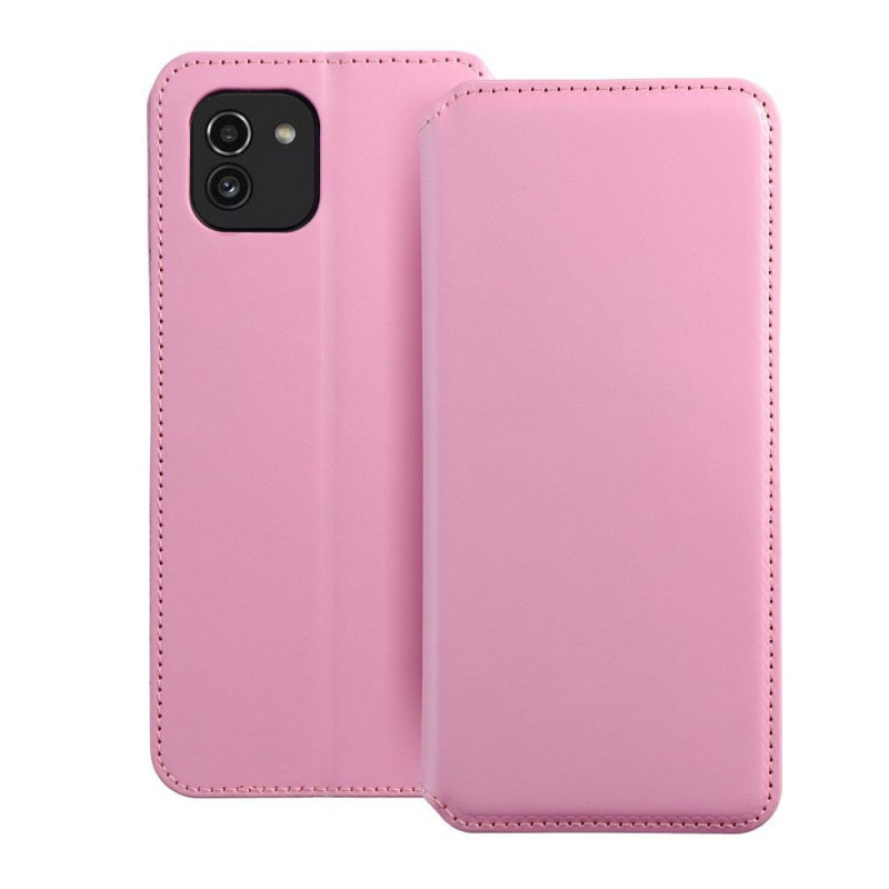 Samsung Galaxy A03 Portefeuilles Dual Pocket book Rose clair 