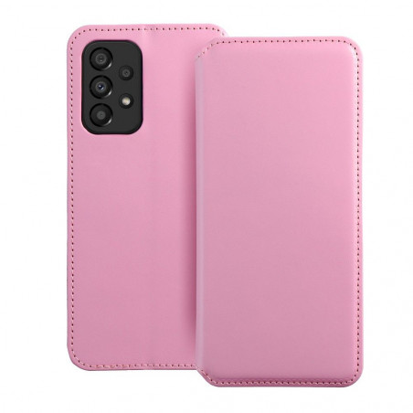 Samsung Galaxy A33 Portefeuilles Dual Pocket book Rose clair