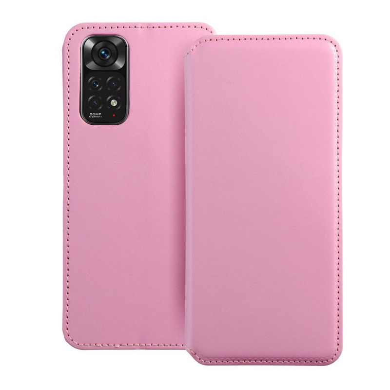 XIAOMI Redmi Note 11 Portefeuilles Dual Pocket book Rose clair 