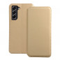 Samsung Galaxy S21 FE 5G Portefeuilles Dual Pocket book Or 