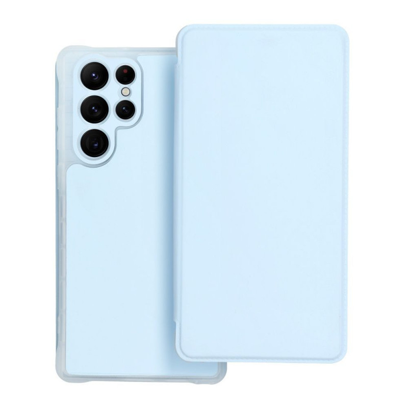 Samsung Galaxy S22 Ultra Portefeuilles Piano Book Bleu clair
