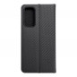 XIAOMI 12 Lite Portefeuilles LUNA Book Carbon Fibre de carbone, Élégant  Noir