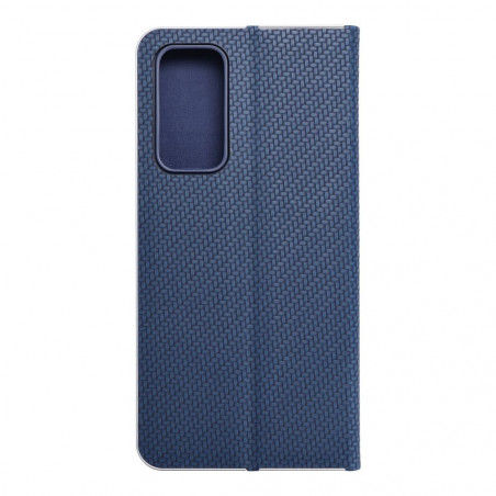 XIAOMI 12 Lite Portefeuilles LUNA Book Carbon Fibre de carbone, Élégant  Bleu