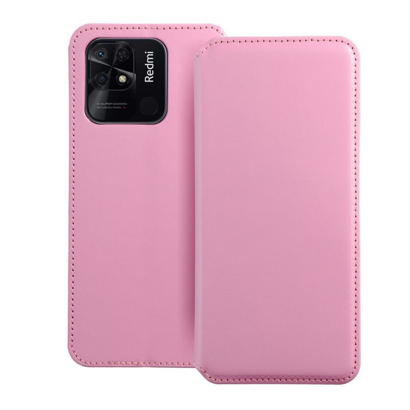 XIAOMI Redmi 10C Portefeuilles Dual Pocket book Rose clair 