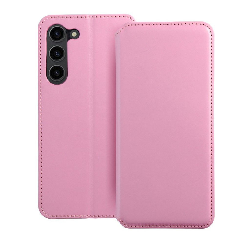Samsung Galaxy S23 Plus 5G Portefeuilles Dual Pocket book Rose clair 