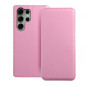 Samsung Galaxy S23 Ultra 5G Portefeuilles Dual Pocket book Rose clair 
