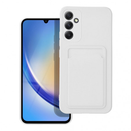 Samsung Galaxy A34 Coque Card Blanc