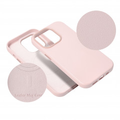 Apple iPhone 11 Coque Leather Mag Cover Élégant  MagSAFE  Rose sable