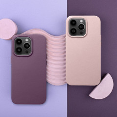 Apple iPhone 11 Coque Leather Mag Cover Élégant  MagSAFE  Rose sable