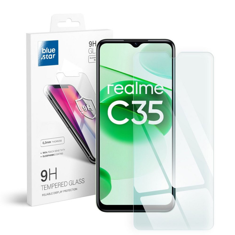 realme C35 Verre trempé Blue Star 9H Transparent 
