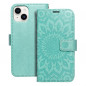 Apple iPhone 14 Portefeuilles MEZZO Book Mandala  Vert