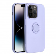 Apple iPhone 14 Pro Coque Silicone ring Violet (Violet)