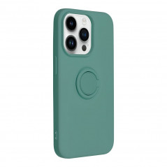 Apple iPhone 14 Pro Coque Silicone ring Vert
