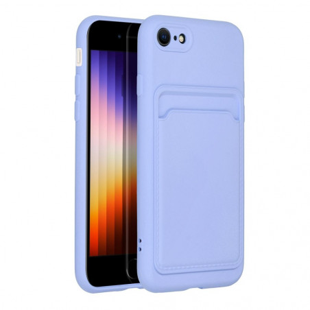 Apple iPhone SE 2022 5G Coque Card Violet (Violet)