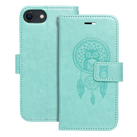 Apple iPhone SE 2022 5G Portefeuilles MEZZO Book Capteurs de rêve  Vert