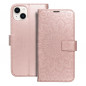 Apple iPhone 14 Plus Portefeuilles MEZZO Book Mandala  Or rose