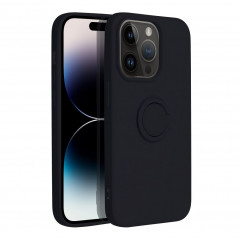Apple iPhone 14 Pro Coque Silicone ring Noir