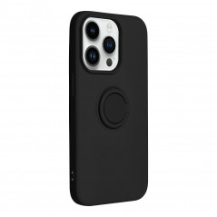 Apple iPhone 14 Pro Coque Silicone ring Noir