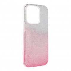 Apple iPhone 14 Pro Coque Shining Transparent et rose
