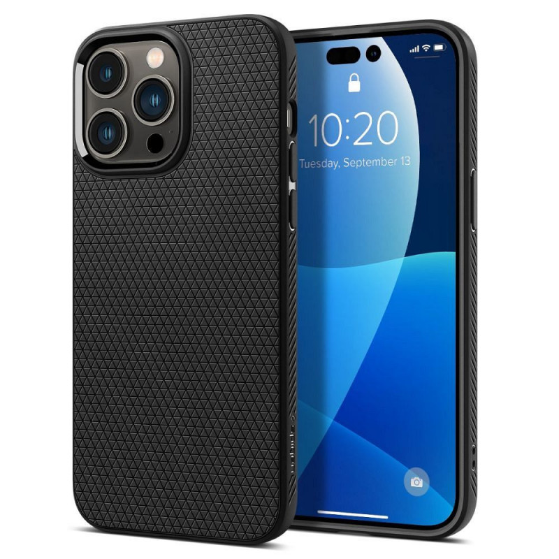 Apple iPhone 14 Pro Max Coque Spigen  Liquid Air Noir mat