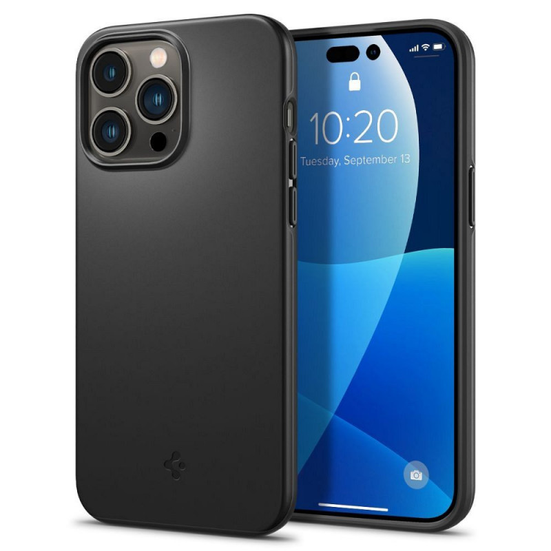 Apple iPhone 14 Pro Max Coque Spigen Thin Fit Noir