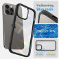 Apple iPhone 14 Pro Coque Spigen Ultra Hybrid Clair comme du cristal  Noir mat