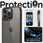 Apple iPhone 14 Pro Coque Spigen Ultra Hybrid Clair comme du cristal  Noir mat