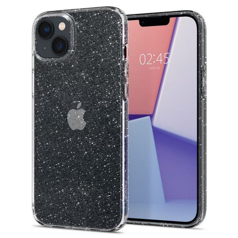 Apple iPhone 14 Plus Coque Spigen Liquid Crystal Clair comme du cristal  Cristal scintillant