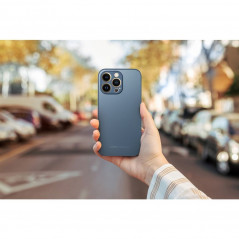 Apple iPhone 14 Plus Coque Roar Matte Glass Élégant  Bleu