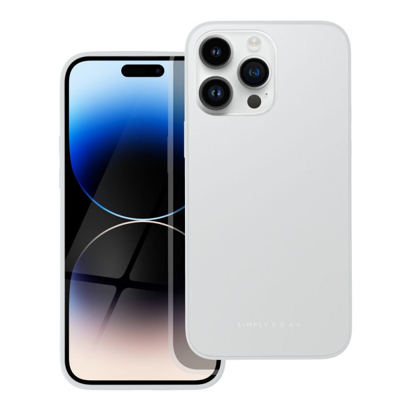 Apple iPhone 14 Pro Max Coque Roar Matte Glass Élégant  Acier